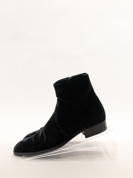 Saint Laurent Other - Saint Laurent Black Velvet Ankle Boots
